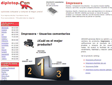 Tablet Screenshot of impresora.diplotop.es