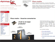 Tablet Screenshot of placa-madre.diplotop.es