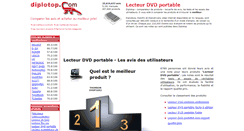 Desktop Screenshot of lecteur-dvd-portable.diplotop.fr