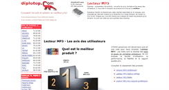 Desktop Screenshot of lecteur-mp3.diplotop.fr