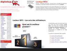 Tablet Screenshot of lecteur-mp3.diplotop.fr