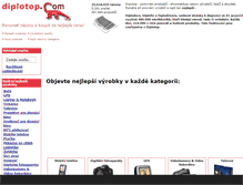 Tablet Screenshot of diplotop.cz