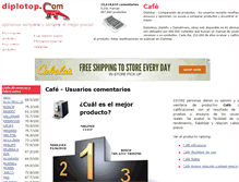 Tablet Screenshot of cafe.diplotop.es