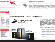 Tablet Screenshot of oreillette-bluetooth.diplotop.fr