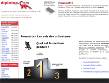 Tablet Screenshot of poussette.diplotop.fr