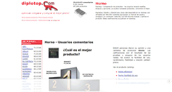Desktop Screenshot of horno.diplotop.es