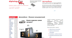 Desktop Screenshot of car.diplotop.ru