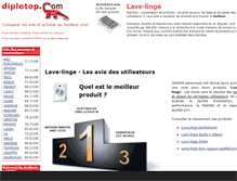 Tablet Screenshot of lave-linge.diplotop.fr